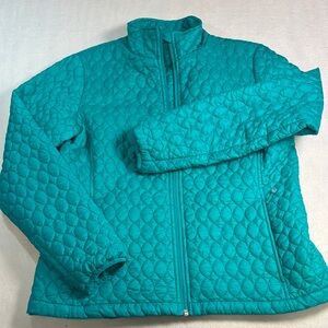 Lands' End Women's Teal Puffer Jacket